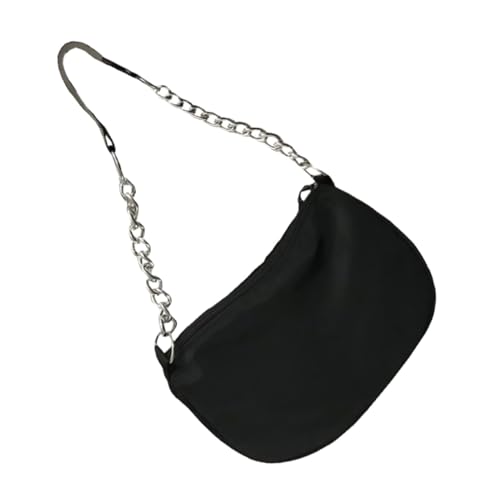 HAKIDZEL Vintage Damen Umhängetasche Pu-Material Leichte Unterarmtasche mit Kette Große Kapazität Alltag Freizeit Tote Bag von HAKIDZEL
