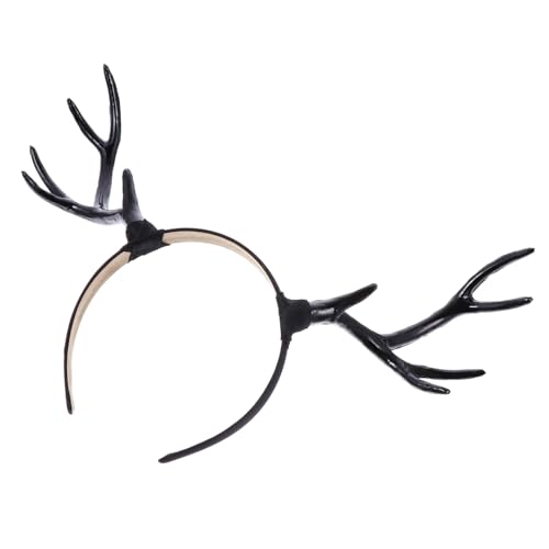 HAKIDZEL Weihnachtsgeweih Stirnband Zweig Geweih Haarband Tierische Cosplay-Kopfbedeckung Weihnachtsgeweih Haarreif Rentiergeweih Haarschmuck weihnachtsdeko Tiara gotisches Stirnband Elch von HAKIDZEL