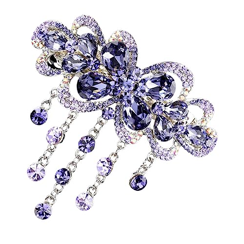 HAKIDZEL Haarspange Automatische Feder-clip Exquisiter Strass-kopfschmuck Haare Clips Für Damen Party-haar-accessoire Geeignet Für Dünnes Und Dickes Haar von HAKIDZEL
