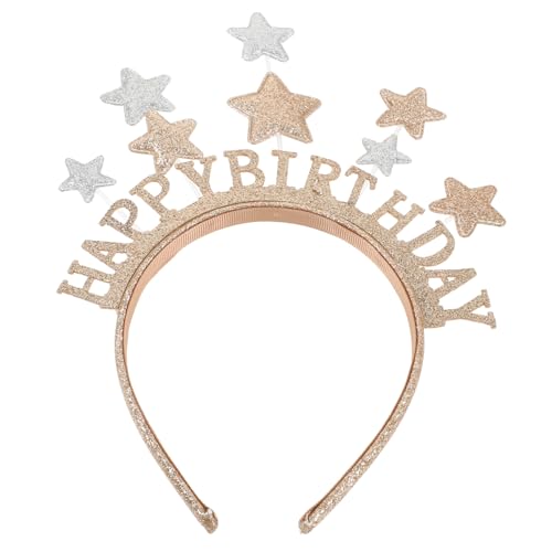 HAKIDZEL Gastgeschenke Alles zum Geburtstag-Stirnband party zubehör kinder partyzubehör kinder Haarband Haarschmuck kreative Haarreifen Party-Kopfschmuck Blitz Ausgabekarte Dekorationen von HAKIDZEL