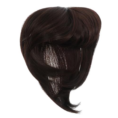 HAKIDZEL unsichtbare Perücke Perücken und Haarteile Spitze-Front-Topper echthaarperücke human hair wigs Haaraufsätze für kurzes Haar für Frauen Haar-Volumen-Topper Mini Kamm Perückenstück von HAKIDZEL