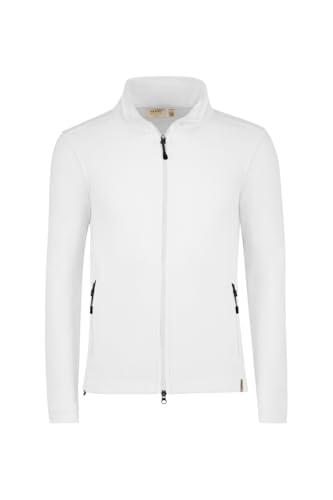 HAKRO #846 FLEECEJACKE ECO GRS (DE/NL/SE/PL, Alphanumerisch, 3XL, Regular, Regular, weiß) von HAKRO