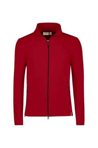 HAKRO #846 FLEECEJACKE ECO GRS (DE/NL/SE/PL, Alphanumerisch, L, Regular, Regular, rot) von HAKRO
