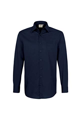 HAKRO Arbeitshemd 'Performance', langärmelig, dunkelblau, Gr. XS - XXXXXXL Version: L - Größe L von HAKRO