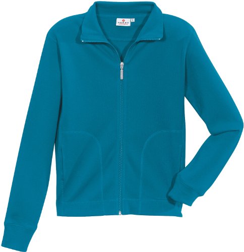 HAKRO Damen Casual Sweatjacke - 227 - petrol - Größe: 3XL von HAKRO