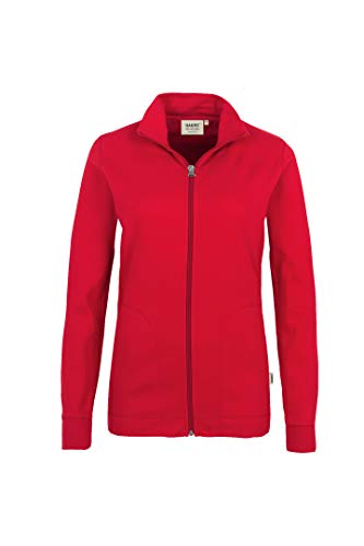 HAKRO Damen Casual Sweatjacke - 227 - rot - Größe: 3XL von HAKRO