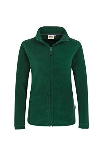 HAKRO Damen Fleece-Jacke „Delta” - 240 - tanne - Größe: XS von HAKRO