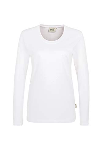 HAKRO Damen Langarm T-Shirt "Classic" - 178 - weiß - Größe: L von HAKRO