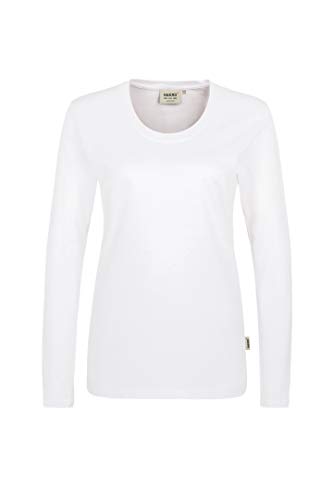 HAKRO Damen Langarm T-Shirt "Classic" - 178 - weiß - Größe: M von HAKRO