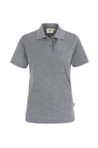 HAKRO Damen Polo-Shirt „Top“ 224 - grau meliert - Größe: L von HAKRO