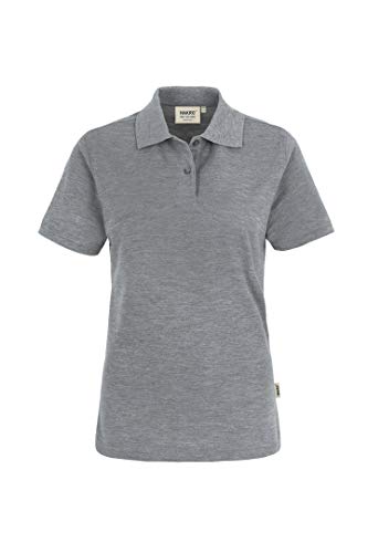 HAKRO Damen Polo-Shirt „Top“ 224 - grau meliert - Größe: M von HAKRO