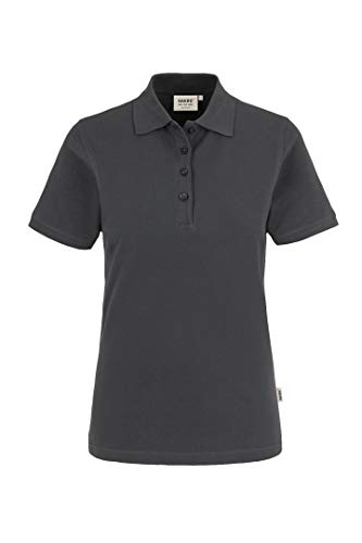 HAKRO Damen Polo-Shirt "Classic" - 110 - anthrazit - Größe: M von HAKRO