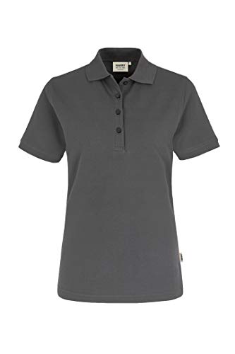 HAKRO Damen Polo-Shirt "Classic" - 110 - graphite - Größe: XL von HAKRO