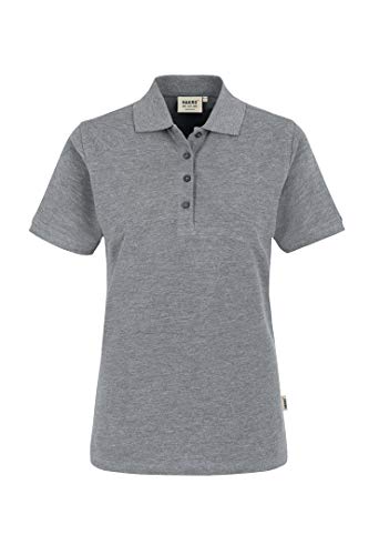 HAKRO Damen Polo-Shirt "Classic" - 110 - grau meliert - Größe: S von HAKRO