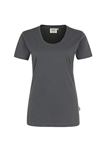 HAKRO Damen T-Shirt „Classic“ - 127 - graphite - Größe: L von HAKRO