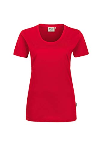 HAKRO Damen T-Shirt „Classic“ - 127 - rot - Größe: M von HAKRO