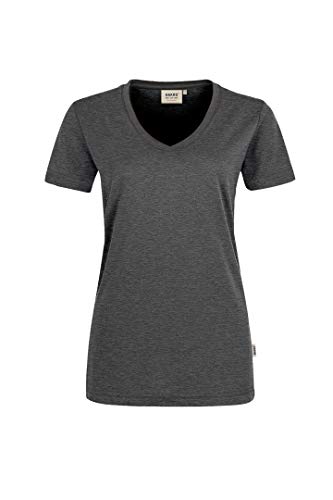 HAKRO Damen T-Shirt Performance - 181 - anthrazit/melange - Größe: 3XL von HAKRO