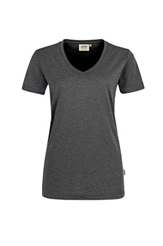 HAKRO Damen T-Shirt Performance - 181 - anthrazit/melange - Größe: XS von HAKRO
