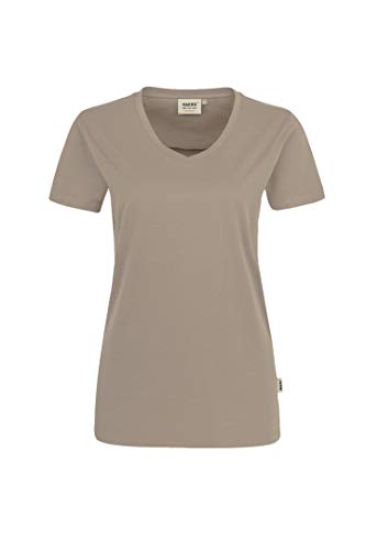 HAKRO Damen-V-Shirt Performance, Khaki, 3XL von HAKRO