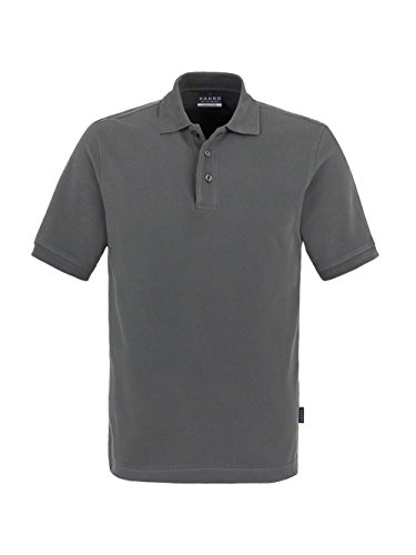 HAKRO Polo-Shirt „Classic“ - 810 - graphite - Größe: XS von HAKRO