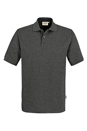 HAKRO Polo-Shirt „Performance“ - 816 - anthrazit/melange - Größe: 5XL von HAKRO