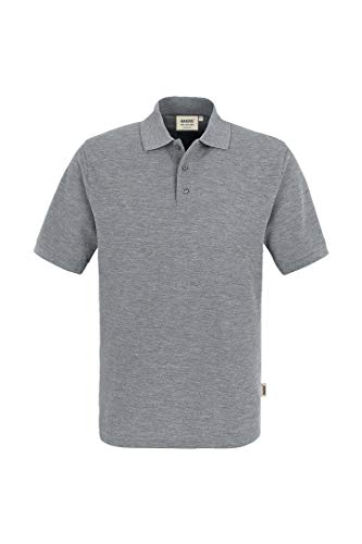 HAKRO Herren Poloshirt, kurzärmelig, Grau - Graumeliert - Größe L von HAKRO