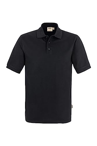 HAKRO Poloshirt MIKRALINAR® ECO, schwarz, L von HAKRO