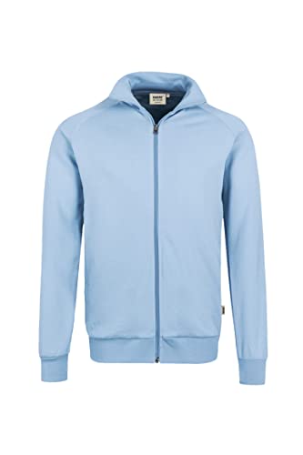 "HAKRO "Herren Sweatjacke "College" - 606 - ice blau - Größe M von HAKRO