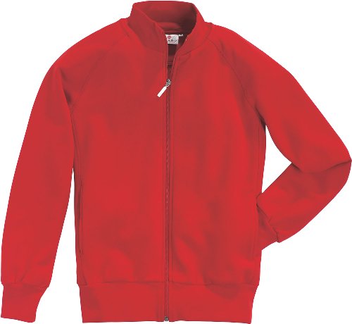 HAKRO Sweatjacke College, Rot, M von HAKRO