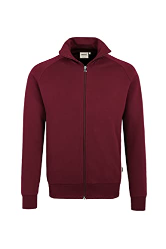 HAKRO Sweatjacke College, Weinrot, 3XL von HAKRO