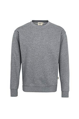 HAKRO Sweatshirt „Premium“ - 471 - grau meliert - Größe: 3XL von HAKRO