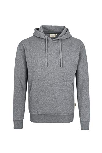 HAKRO Sweatshirt mit Kapuze - 601 - grau meliert - Größe: XL von HAKRO