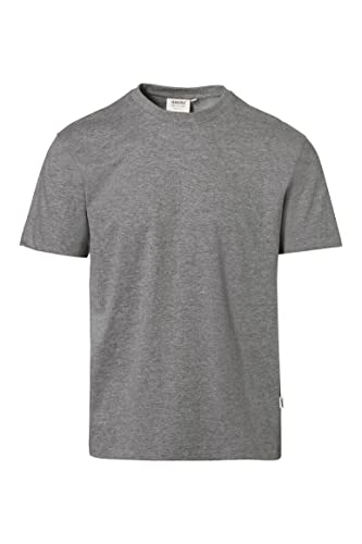 T-Shirt Heavy, Grau-Meliert, M von HAKRO
