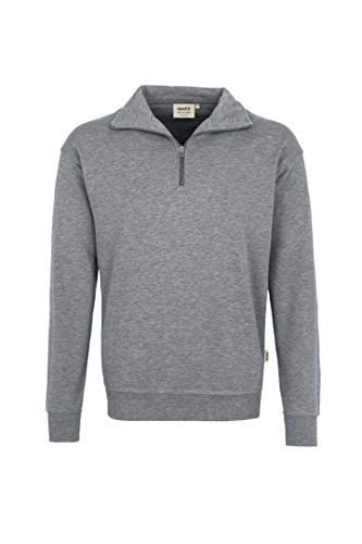 HAKRO Zip-Sweatshirt, grau-meliert, Größen: XS - XXXL Version: M - Größe M von HAKRO