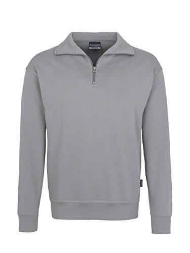 HAKRO Zip-Sweatshirt, mittelgrau, Größen: XS - XXXL Version: XL - Größe XL von HAKRO