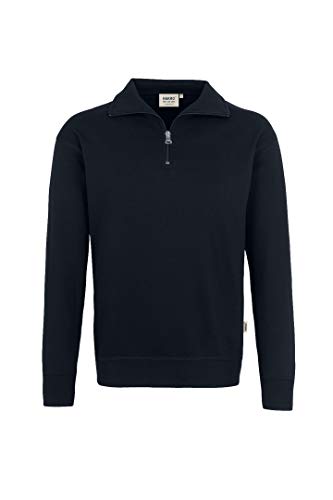 HAKRO Zip-Sweatshirt, schwarz, Größen: XS - XXXL Version: XS - Größe XS von HAKRO