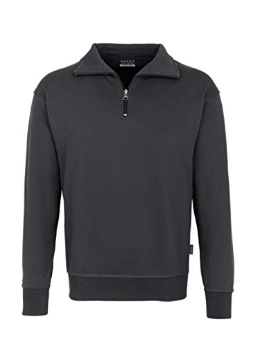 HAKRO Zip-Sweatshirt,anthrazit, Größen: XS - XXXL Version: L - Größe L von HAKRO