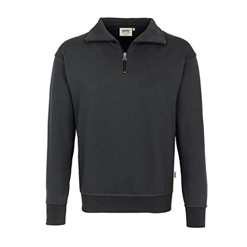 HAKRO Zip-Sweatshirt Premium, anthrazit, 3XL von HAKRO