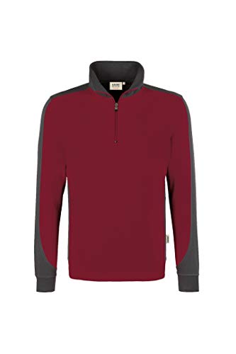 HAKRO Zip-Sweatshirt Contrast Performance von HAKRO