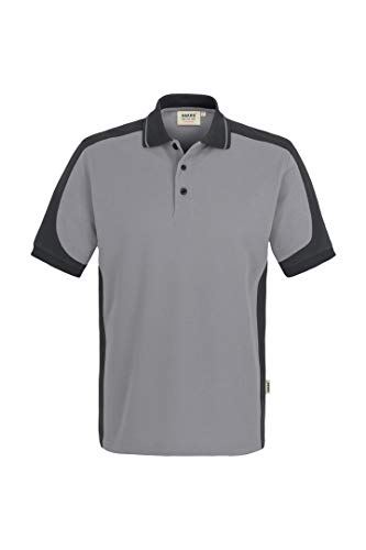 Hakro CONTRAST-POLOSHIRT PERFORMANCE # 839 UNISEX (4XL, titan/anthrazit) von HAKRO