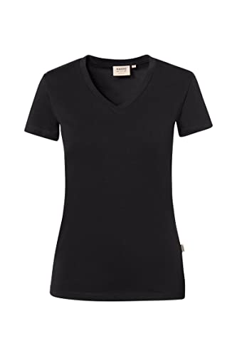 Hakro Damen-V-Shirt Stretch, HK172-schwarz, XXL von HAKRO