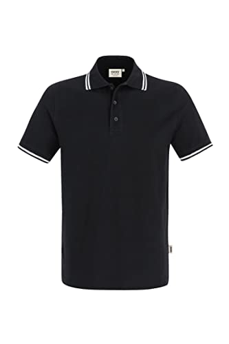 Hakro POLOSHIRT TWIN-STRIPE # 805 (2XL, schwarz/weiß) von HAKRO