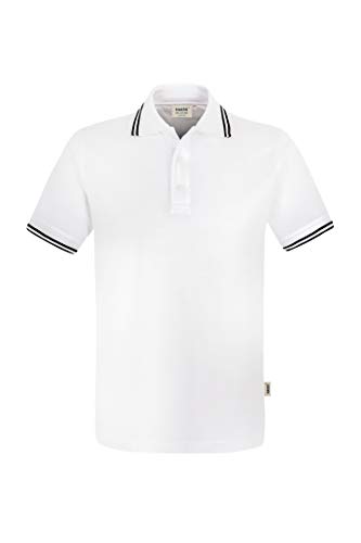 Hakro POLOSHIRT TWIN-STRIPE # 805 (2XL, weiß/schwarz) von HAKRO