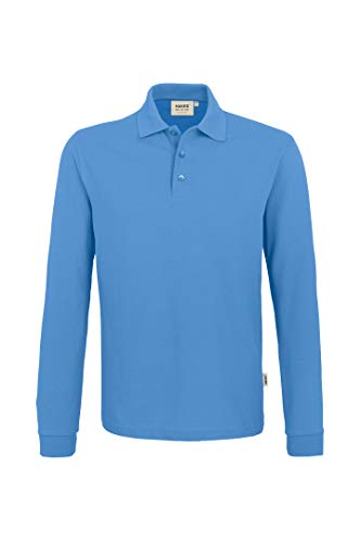 Hakro Performance Langarm-Poloshirt mittelblau | L von HAKRO