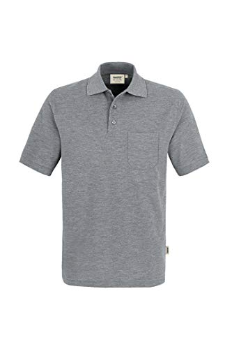 Hakro Pocket Polo Top, grau-meliert, 2XL von HAKRO