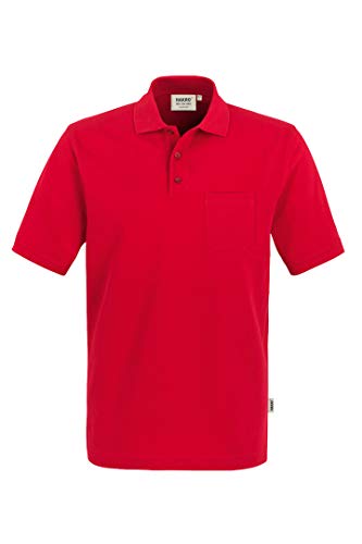 Hakro Pocket Polo Top, rot, XL von HAKRO