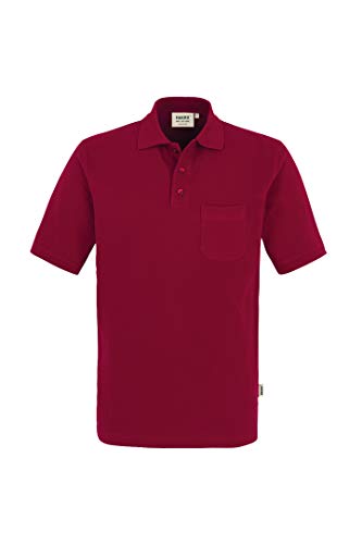 Hakro Pocket Polo Top, weinrot, 2XL von HAKRO