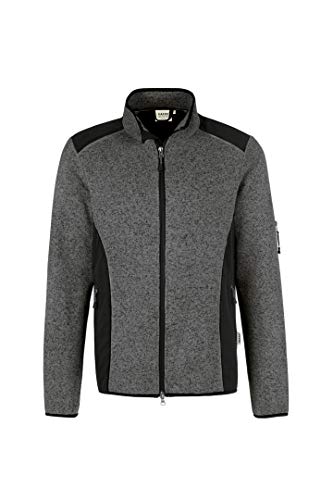 Hakro Strickfleece-Jacke Dawson, HK836-anthrazit-melange, M von HAKRO