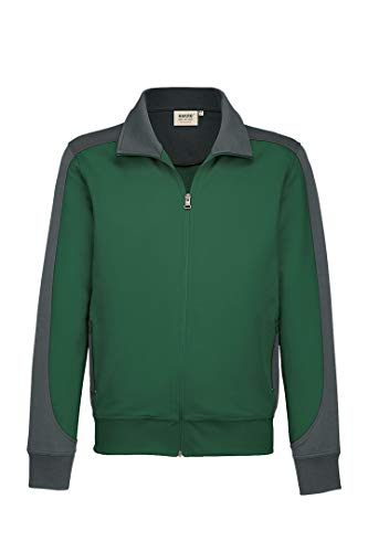 Hakro Sweatjacke Contrast Performance, HK477-tanne, L von HAKRO