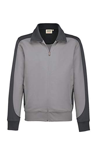 Hakro Sweatjacke Contrast Performance, HK477-titan, 6XL von HAKRO